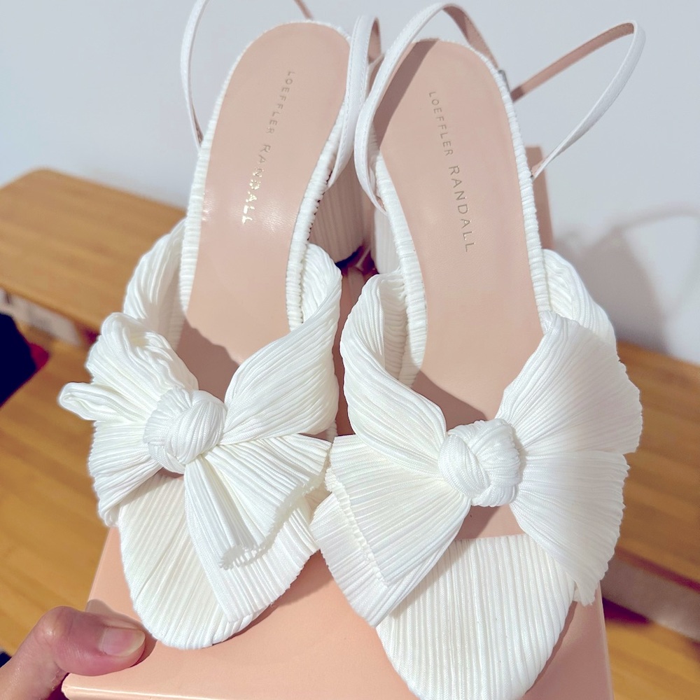 Loeffler Randall Camellia Bow Sandals- 9 -Brand New in Box
